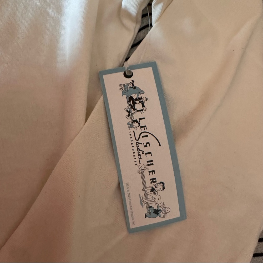 Betty Boop Y2K white long sleeve graphic top size XL - Picture 4 of 8